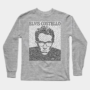 Elvis Costello - Halftone Long Sleeve T-Shirt